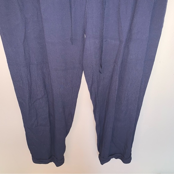 Wilfred Grey / Blue Tapered Trousers with Elastic Waistband XS - Picture 6 of 7